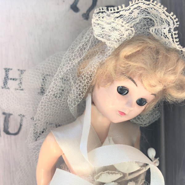 Handmade Wooden Ouija Board Box with Ghost Bride