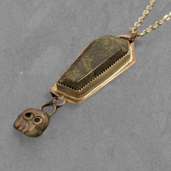 Jasper & Copper Coffin