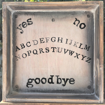 Handmade Wooden Ouija Board Box with Ghost Bride